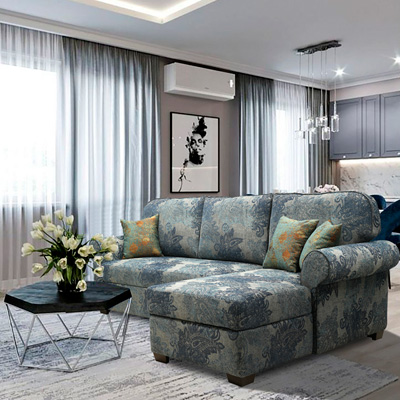 Угловой диван-кровать «Милан» в интерьере